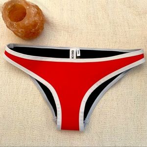 HOAKA Red Bikini Cheeky Bottoms